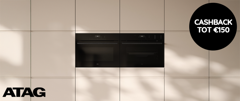€150,- cashback op geselecteerde ATAG 6-serie ovens