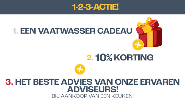 Vaatwasser cadeau + 10% korting + het beste advies