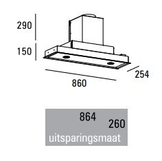 ABK Innovent PA07086RZ afzuigkap afbeelding 1