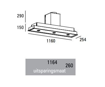 ABK Innovent PA07116RZ afzuigkap afbeelding 1