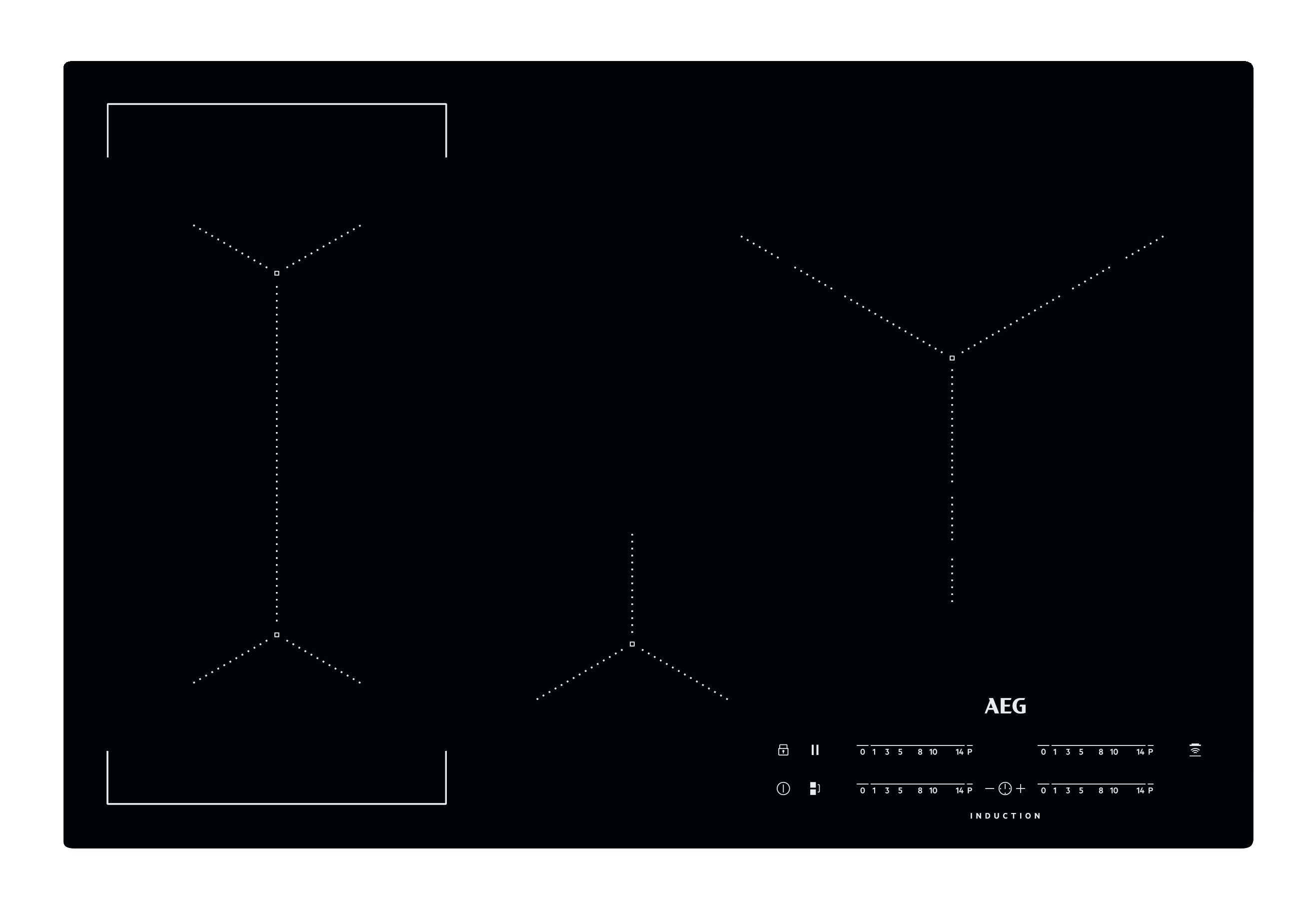 AEG IKE84445IB kookplaat afbeelding 1