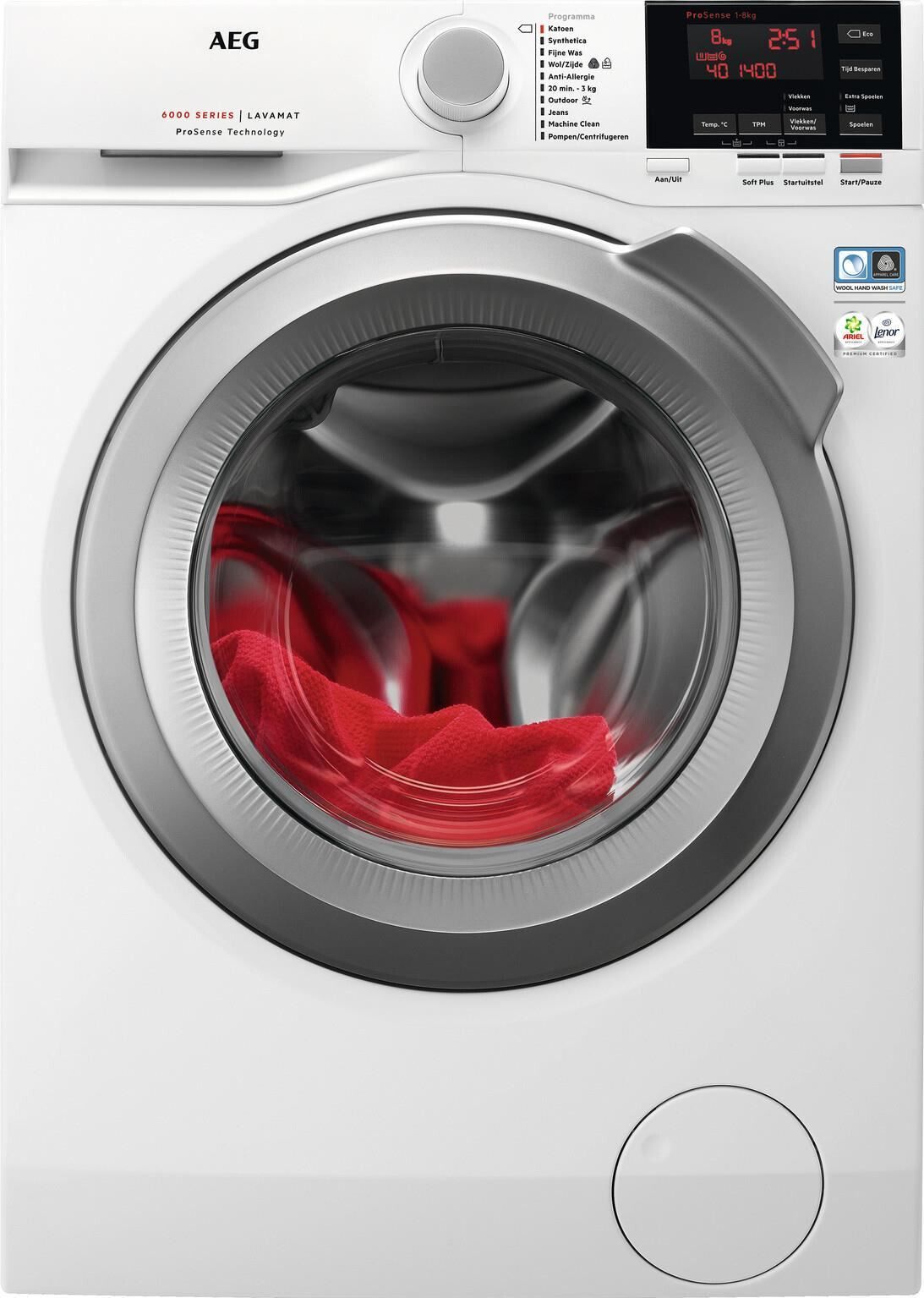 AEG L6FBSPEED wasmachine afbeelding 1