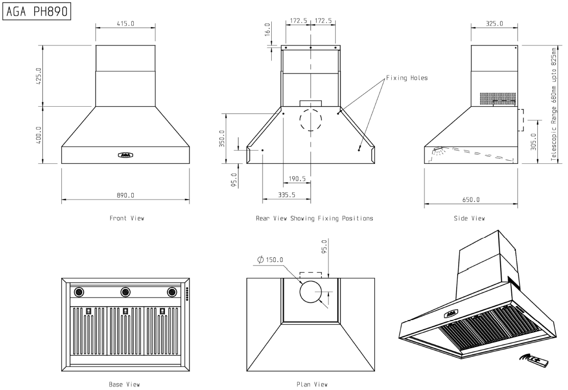 AGAHOOD890PHBRG AGA afbeelding 2