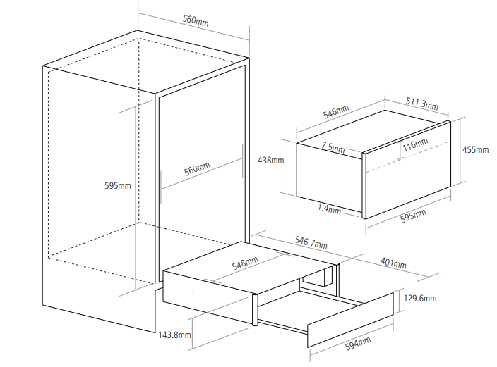 WD140BK Airo design afbeelding 2