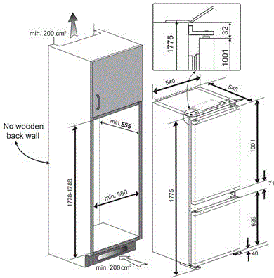 BCHA275K4SN Beko afbeelding 2