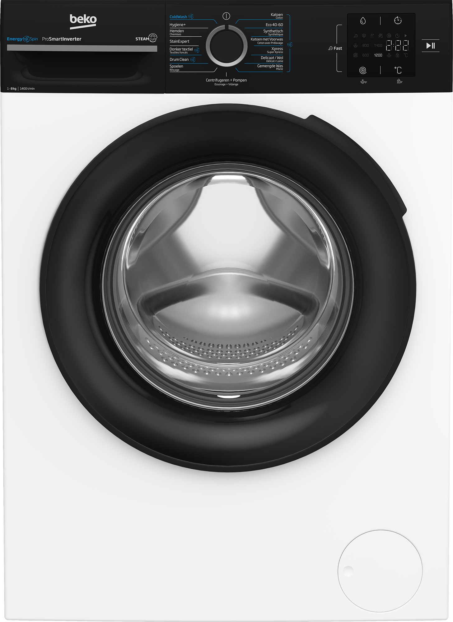 Beko BM3WFT3841B wasmachine afbeelding 1