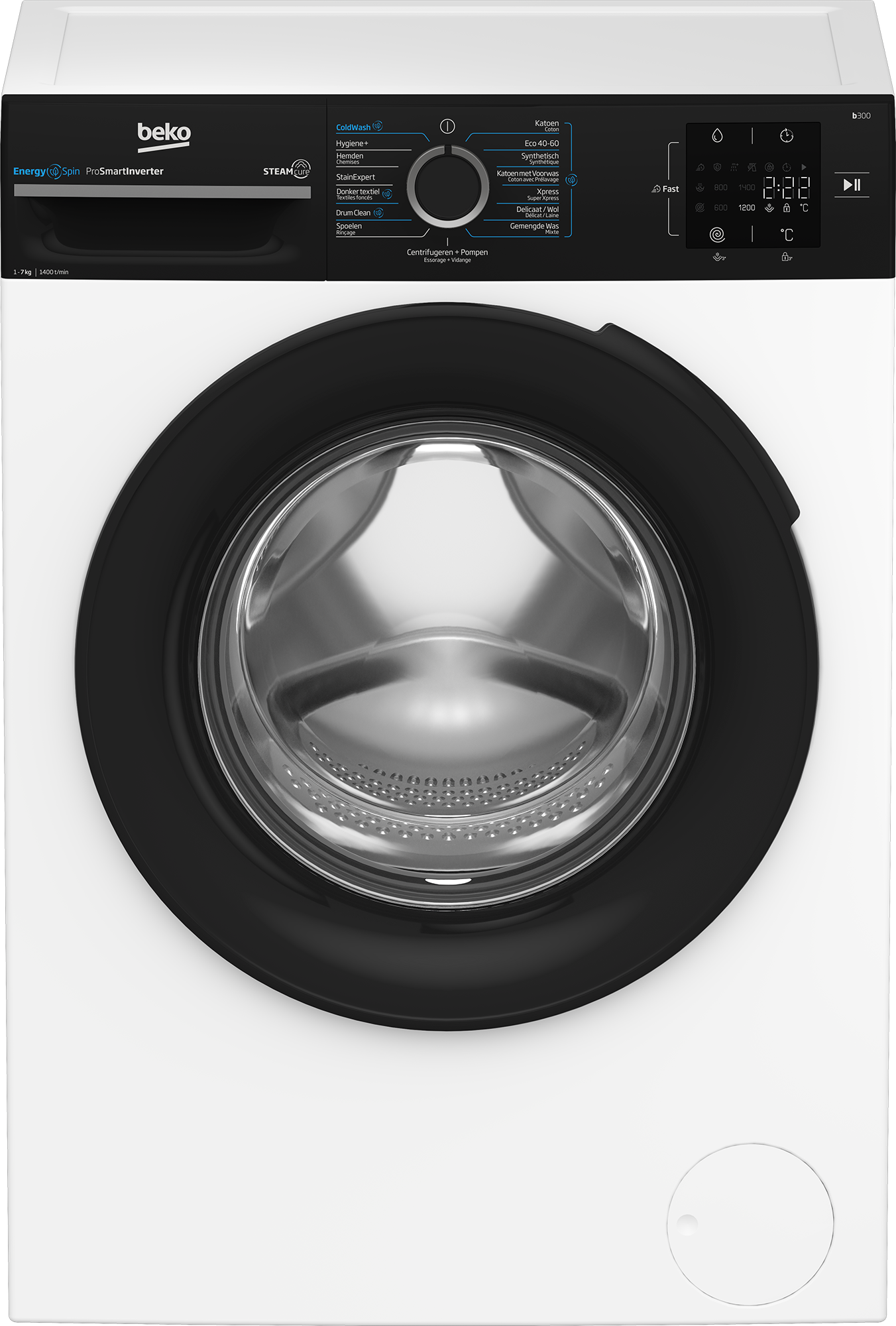 Beko BM3WFU3741B wasmachine afbeelding 1