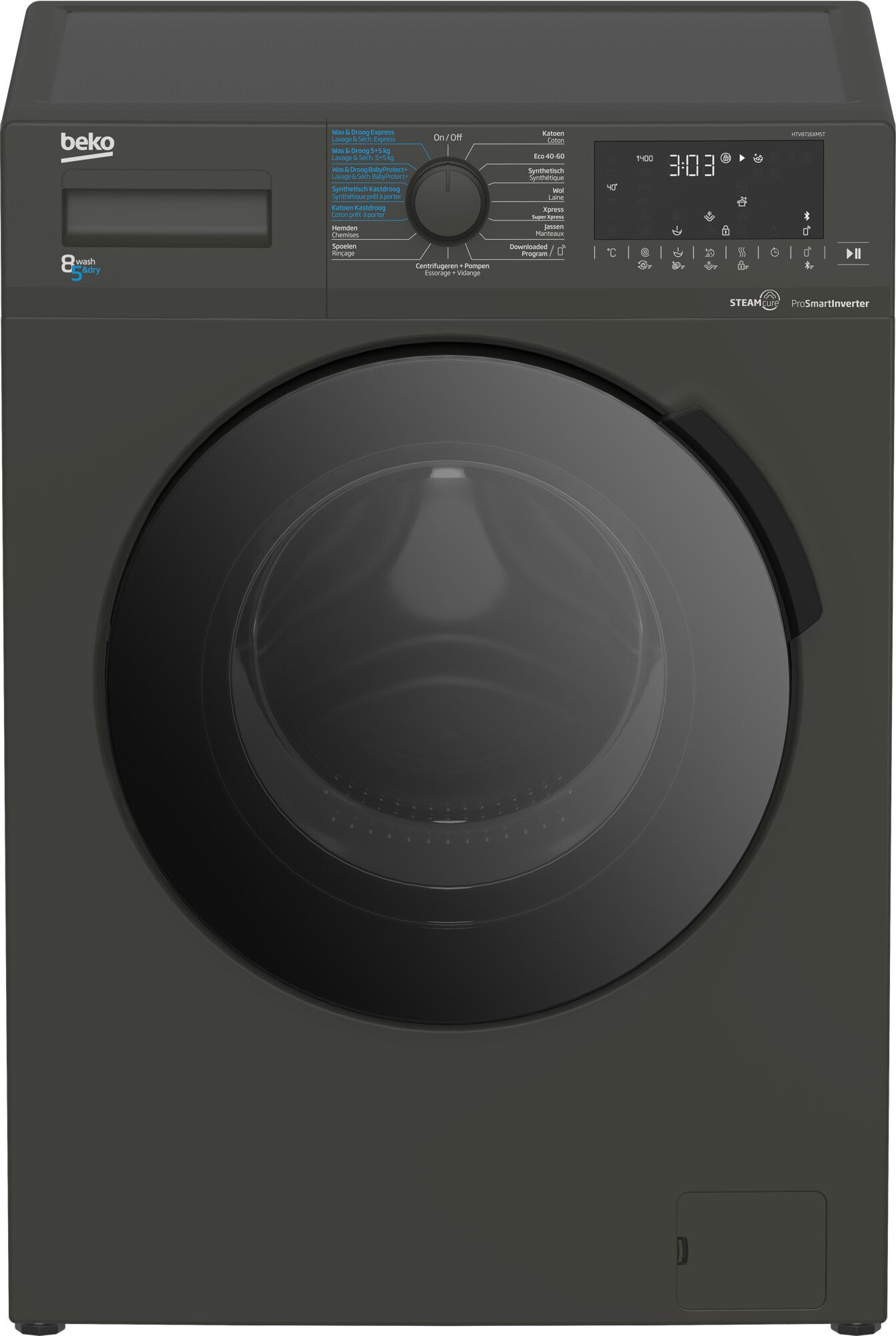 Beko HTV8716XMST wasmachine afbeelding 1