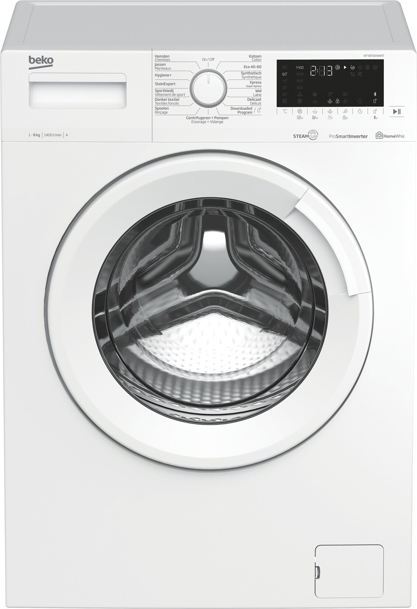 Beko WTV8716XWWST wasmachine afbeelding 1