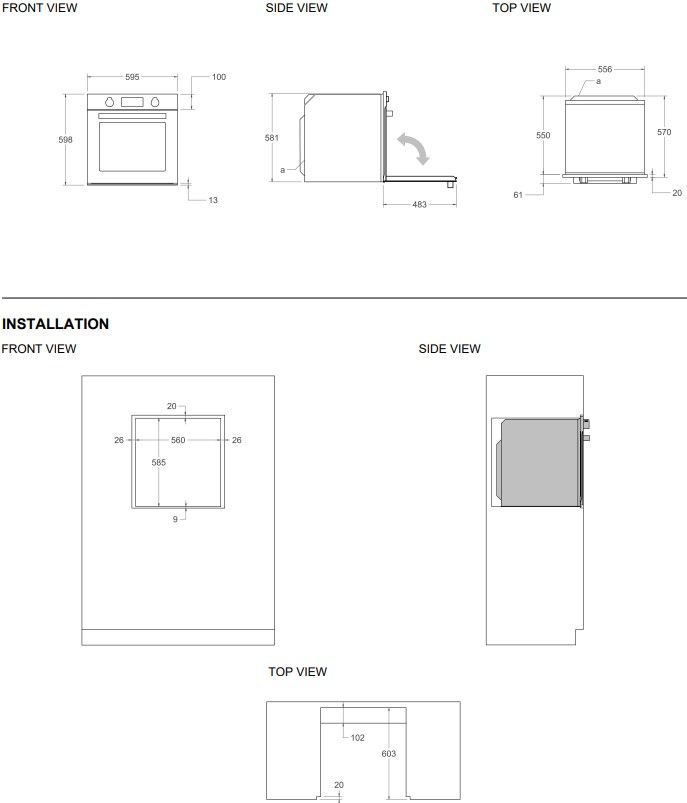 FMOD6115ELB1 Bertazzoni afbeelding 2