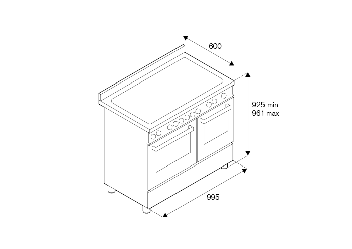 MAS105I2ENET2 Bertazzoni afbeelding 2