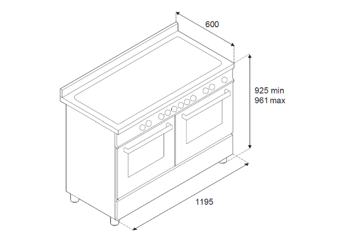 MAS126G2ENET2 Bertazzoni afbeelding 2