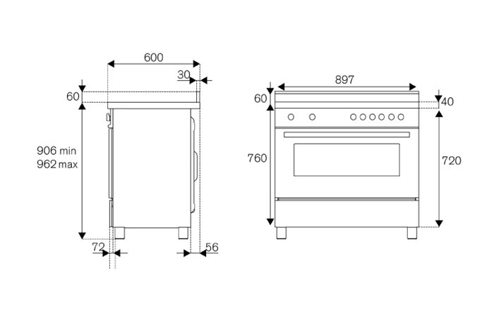 MPL95I1EXV2 Bertazzoni afbeelding 2