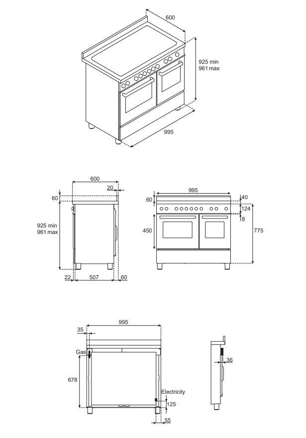 PRO106L2EROT2 Bertazzoni afbeelding 2