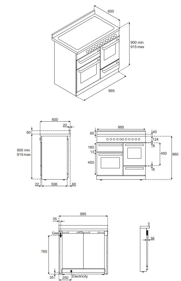 PRO106L3EROT2 Bertazzoni afbeelding 2
