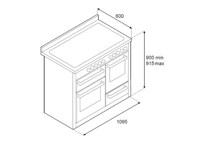 PRO115I3EXT2 Bertazzoni afbeelding 2