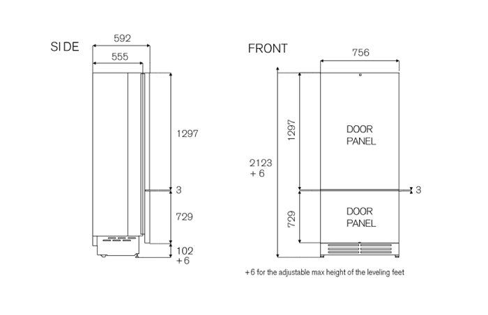 RBM75S5FPNS Bertazzoni afbeelding 2
