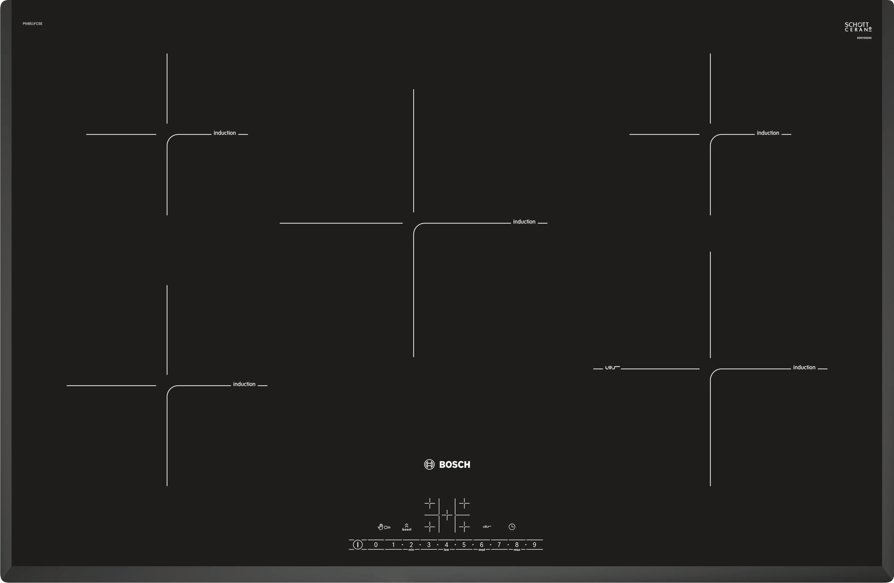 Bosch PIV851FC5E kookplaat afbeelding 1