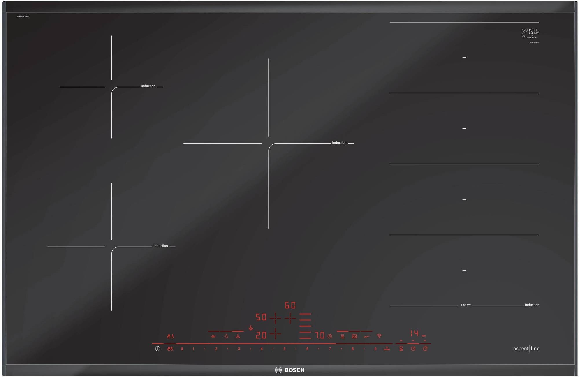 Bosch PXV890DV5E kookplaat afbeelding 1