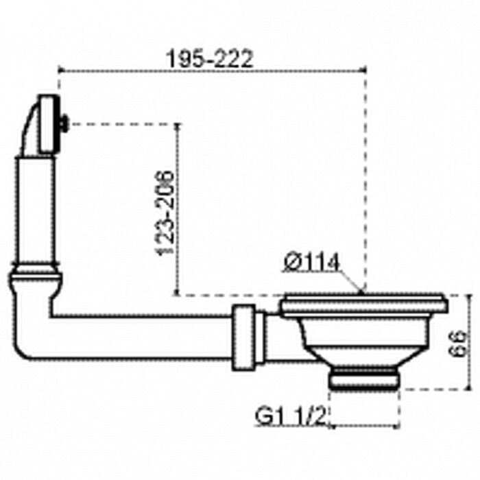 Dekorado 240039GM spoelbak afbeelding 1