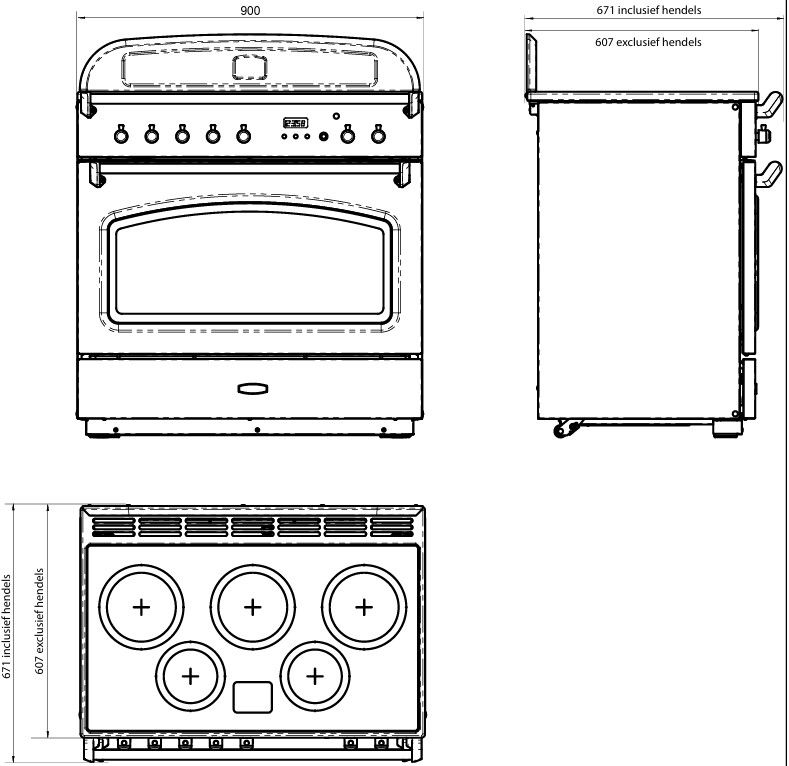 CLAS90FXEIBL/B-EU Falcon afbeelding 2