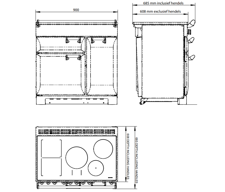 LKD90EISL/C-EU Falcon afbeelding 2