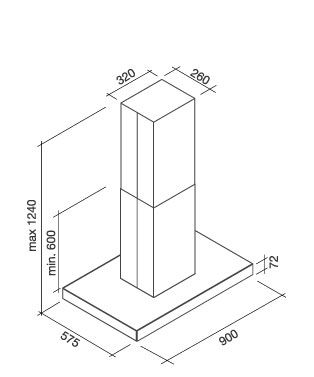 BLADE90E3W Falmec afbeelding 2