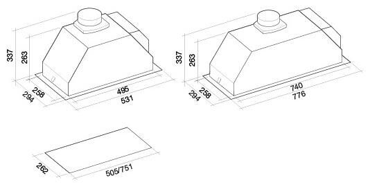 Falmec BUILTIN70 afzuigkap afbeelding 1