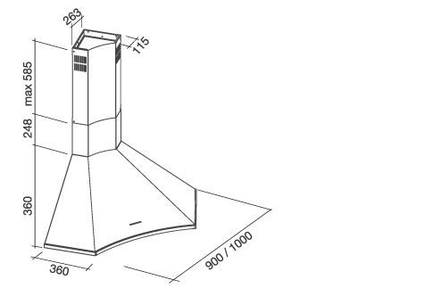 ELIAN100H3 Falmec afbeelding 2