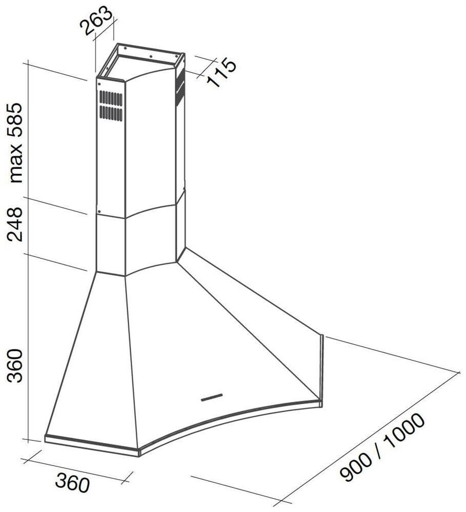 ELIAN90H3 Falmec afbeelding 2