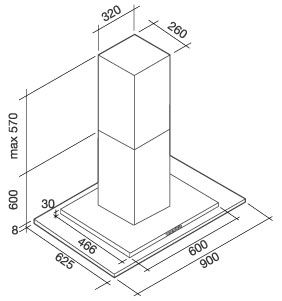KRIS90E3 Falmec afbeelding 2