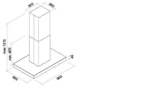 LUCE90E3W Falmec afbeelding 2