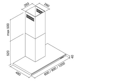 LUMEN120W3 Falmec afbeelding 2