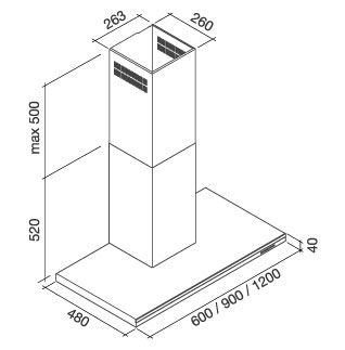 LUMEN60W3 Falmec afbeelding 2
