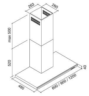 LUMEN90W3 Falmec afbeelding 2