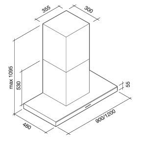 LUMIN120W3 Falmec afbeelding 2