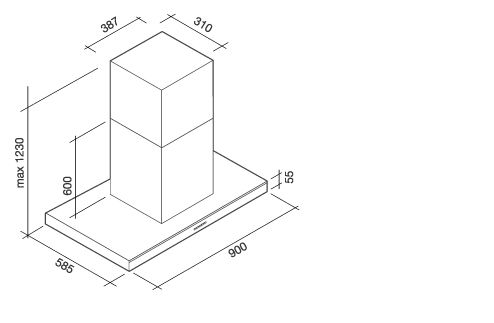 LUMIN90E3 Falmec afbeelding 2