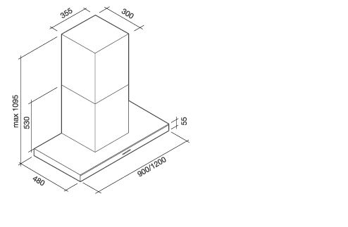 LUMIN90W3 Falmec afbeelding 2