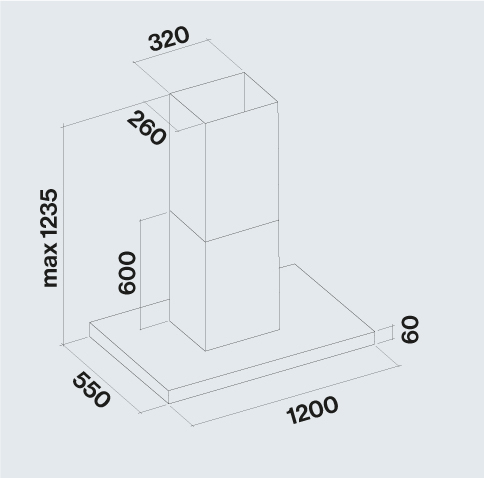 PLANEPLUS120E3BL Falmec afbeelding 2