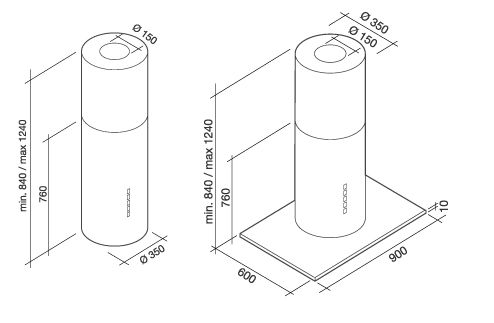 POLAR35E3 Falmec afbeelding 2