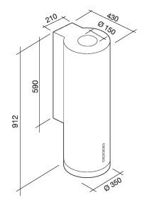 POLLIG35W3 Falmec afbeelding 2