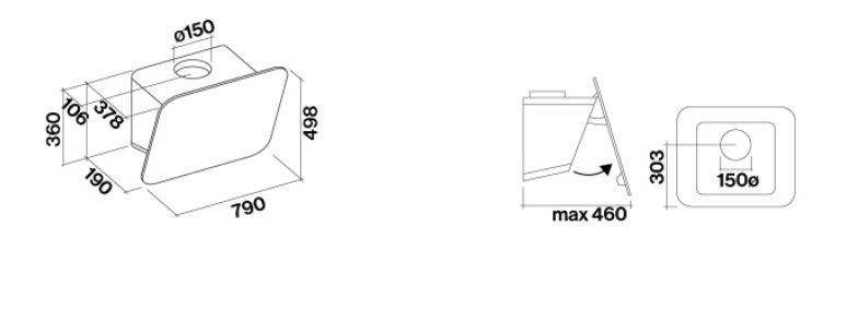 TAB80BL Falmec afbeelding 2