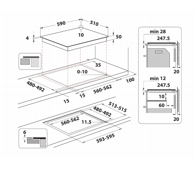 IS83Q60NE Indesit afbeelding 2