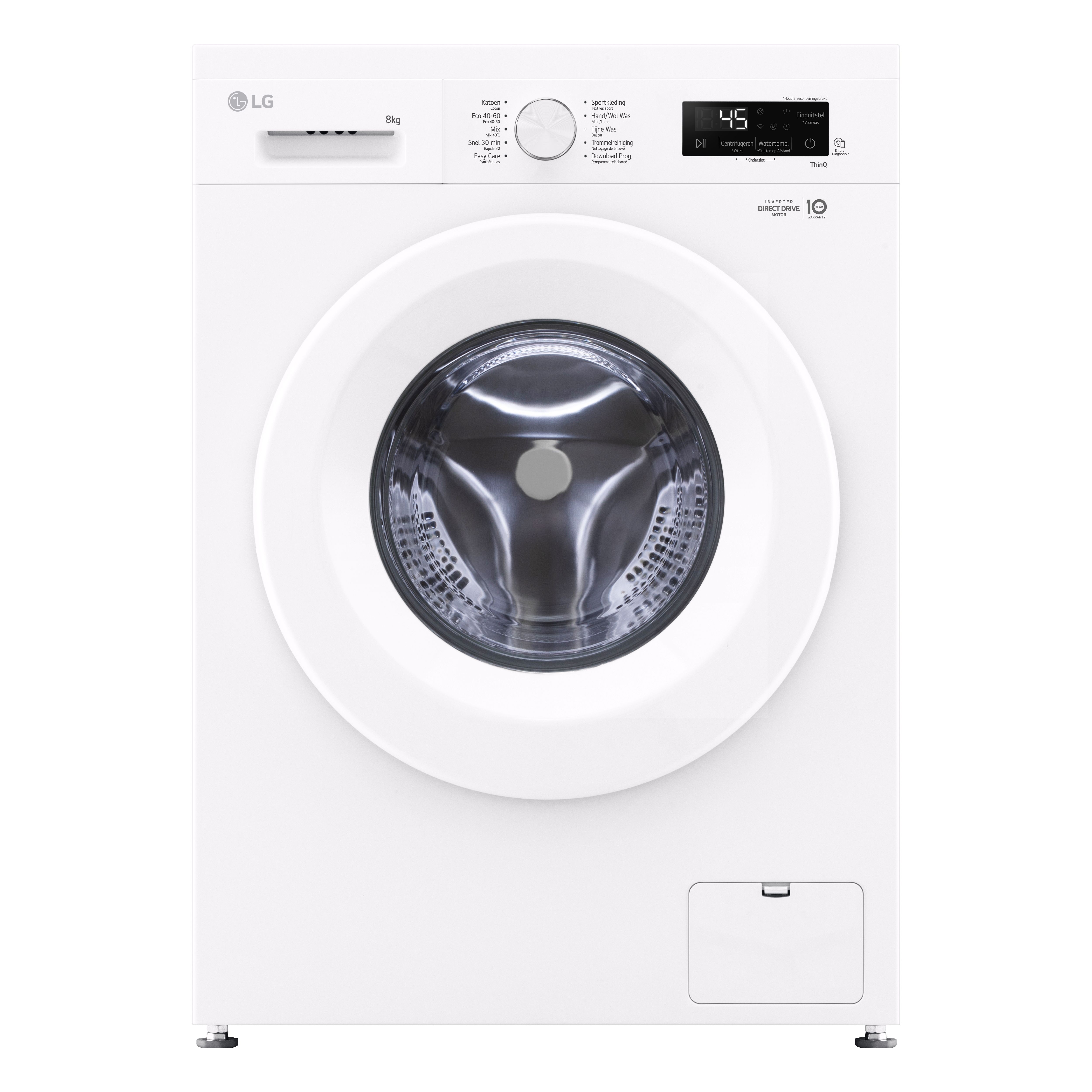 LG F4X1008NWH wasmachine afbeelding 1