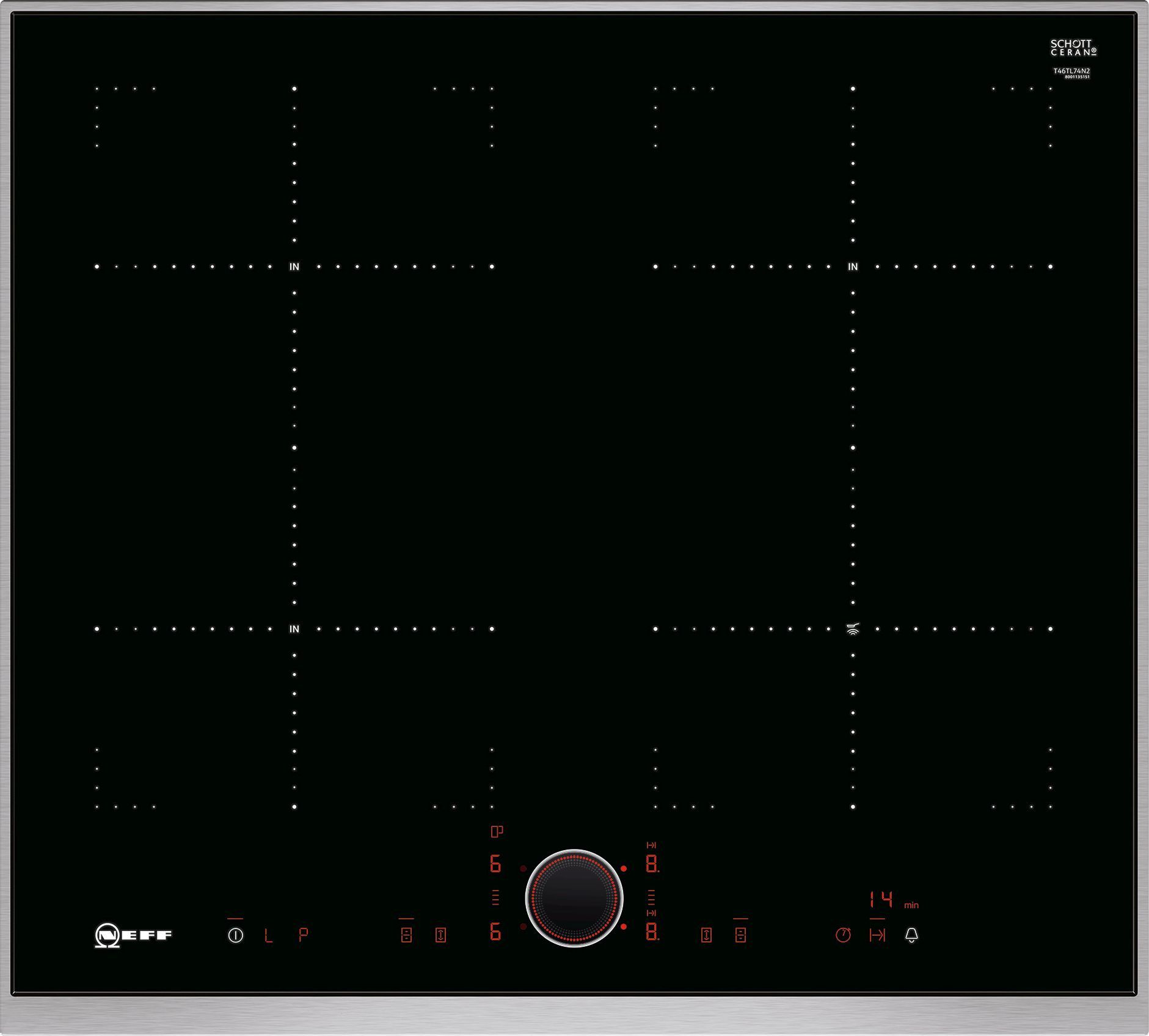 Neff T46TL74N2 kookplaat afbeelding 1