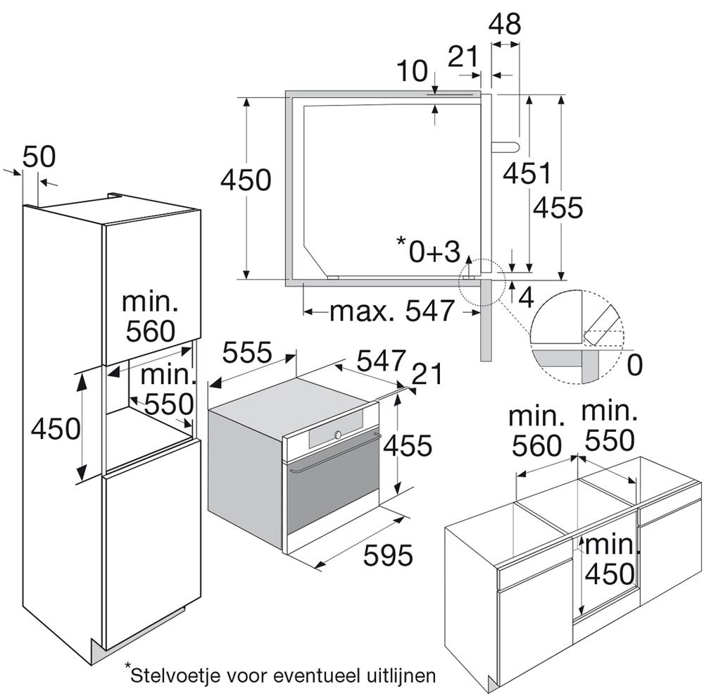 Pelgrim OVS824RVS oven afbeelding 1