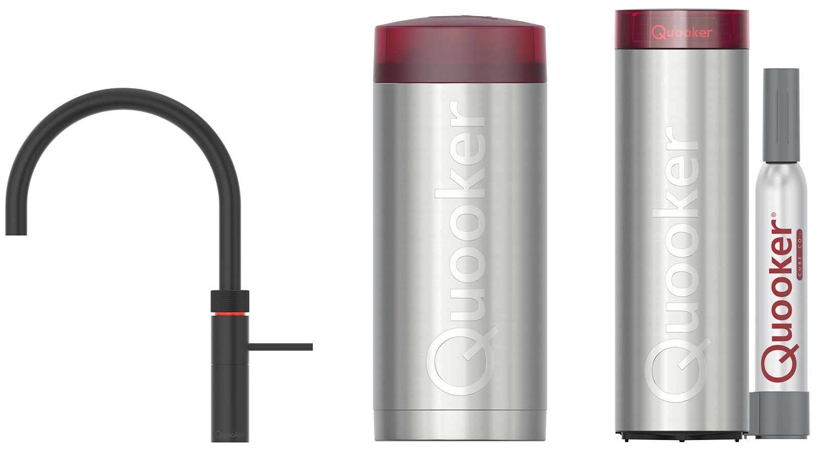 Quooker 22FRBLKCUBE kokendwaterkraan afbeelding 1