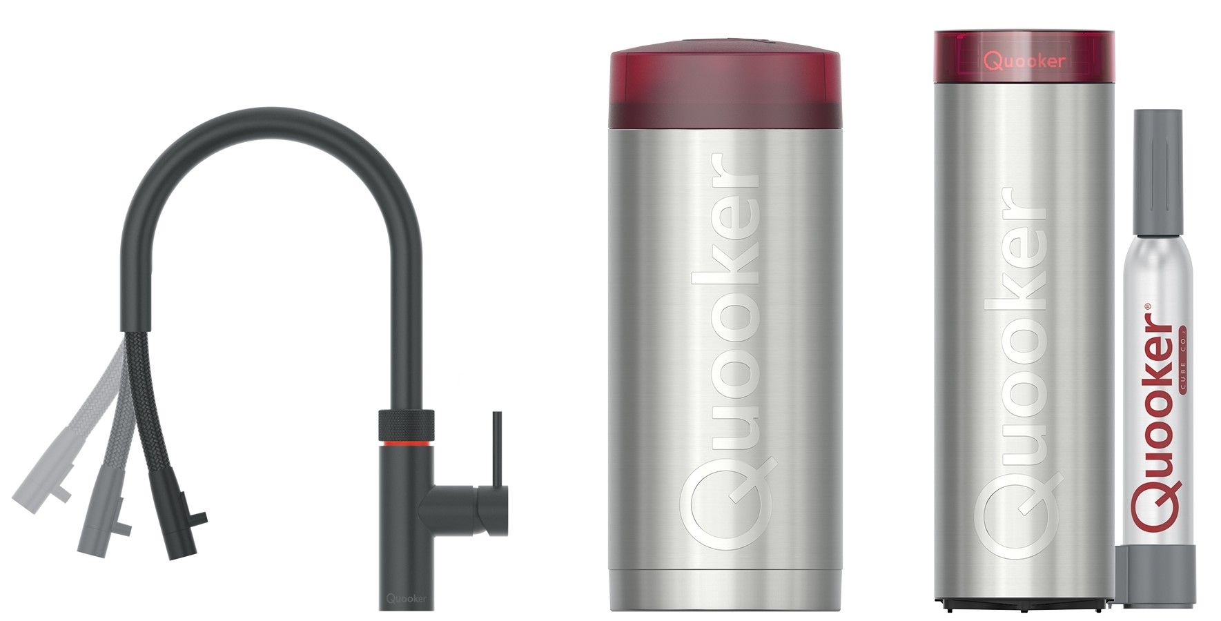 Quooker 22XBLKCUBE kokendwaterkraan afbeelding 1