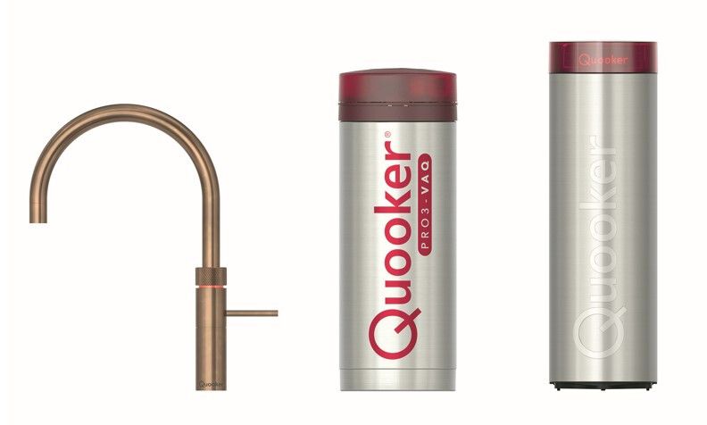 Quooker 3FRPTNCUBE kokendwaterkraan afbeelding 1