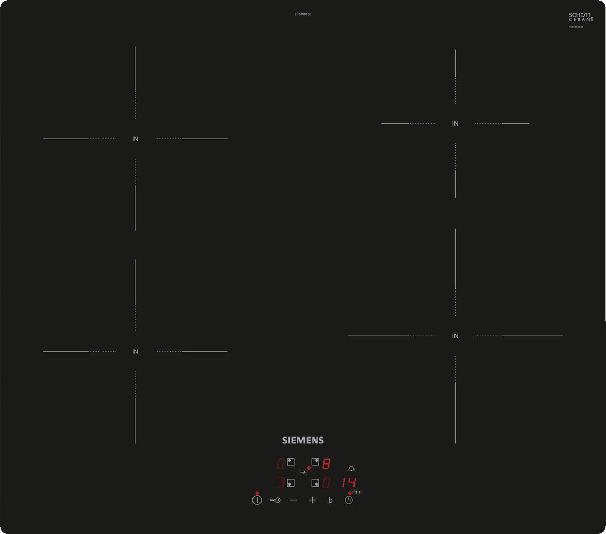 Siemens EU611BEB6E kookplaat afbeelding 1